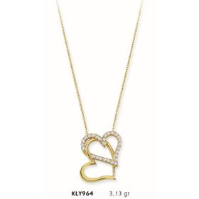 Harem Altın KLY964 14 Ayar Altın Kalp Kolye