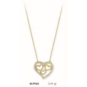 Harem Altın KLY965 14 Ayar Altın Kalp Kolye