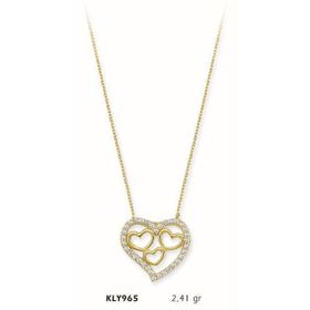 Harem Altın KLY965 14 Ayar Altın Kalp Kolye