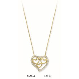 Harem Altın KLY965 14 Ayar Altın Kalp Kolye