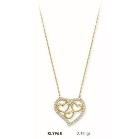 Harem Altın KLY965 14 Ayar Altın Kalp Kolye