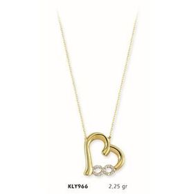 Harem Altın KLY966 14 Ayar Altın Kalp Kolye
