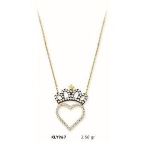 Harem Altın KLY967 14 Ayar Altın Kalp Kolye