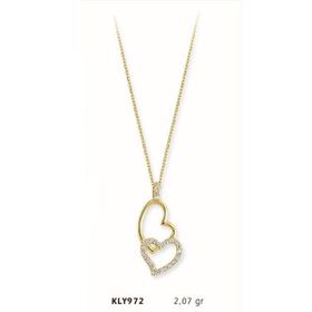 Harem Altın KLY972 14 Ayar Altın Kalp Kolye