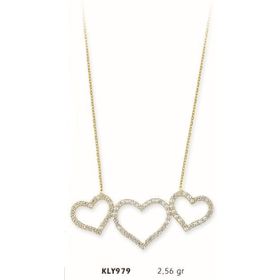 Harem Altın KLY979 14 Ayar Altın Kalp Kolye
