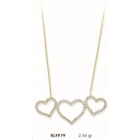 Harem Altın KLY979 14 Ayar Altın Kalp Kolye