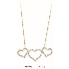 Harem Altın KLY979 14 Ayar Altın Kalp Kolye