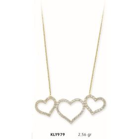 Harem Altın KLY979 14 Ayar Altın Kalp Kolye