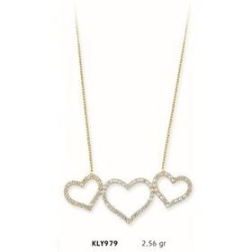 Harem Altın KLY979 14 Ayar Altın Kalp Kolye