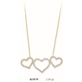 Harem Altın KLY979 14 Ayar Altın Kalp Kolye