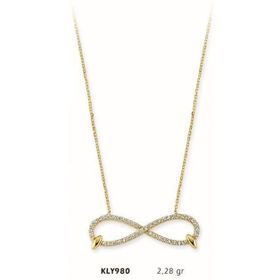 Harem Altın KLY980 14 Ayar Altın Sonsuzluk Kolye