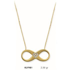 Harem Altın KLY981 14 Ayar Altın Sonsuzluk Kolye