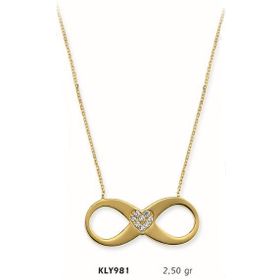 Harem Altın KLY981 14 Ayar Altın Sonsuzluk Kolye