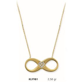 Harem Altın KLY981 14 Ayar Altın Sonsuzluk Kolye