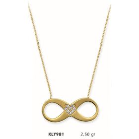 Harem Altın KLY981 14 Ayar Altın Sonsuzluk Kolye