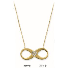 Harem Altın KLY981 14 Ayar Altın Sonsuzluk Kolye