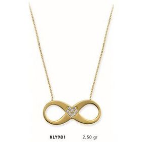 Harem Altın KLY981 14 Ayar Altın Sonsuzluk Kolye