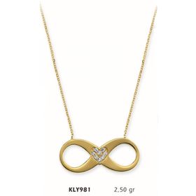 Harem Altın KLY981 14 Ayar Altın Sonsuzluk Kolye
