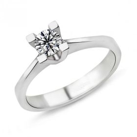 Harem Altın PR138 0.30 ct D Renk Hrd Sertifikalı Pırlanta Tektaş Yüzük