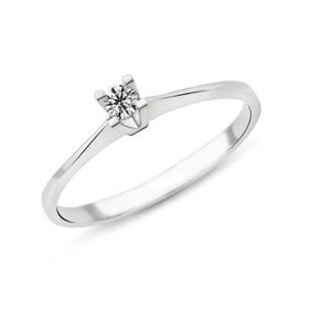 Harem Altın PR260 0.09 Karat Pırlanta Tek Taş Yüzük