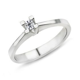 Harem Altın PR54 0.17 ct F Renk Pırlanta Tektaş Yüzük