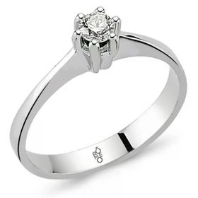 Harem Altın RM-10018 Romeo 0.15 ct Pırlanta Tektaş Yüzük