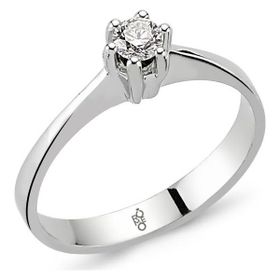 Harem Altın RM-10018 Romeo 0.15 ct Pırlanta Tektaş Yüzük
