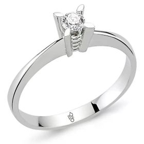 Harem Altın RM-10023 0.18 Karat Romeo Pırlanta Tek Taş Yüzük