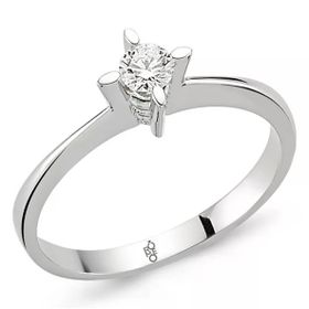 Harem Altın RM-10026 0.18 Karat Romeo Pırlanta Tek Taş Yüzük