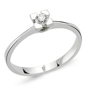 Harem Altın RM-10027 Romeo 0.15 ct Pırlanta Tektaş Yüzük