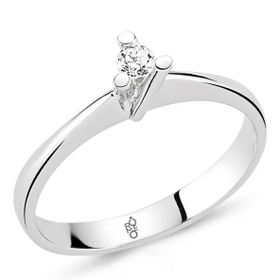 Harem Altın RM-10035 Romeo 0.15 ct Pırlanta Tektaş Yüzük