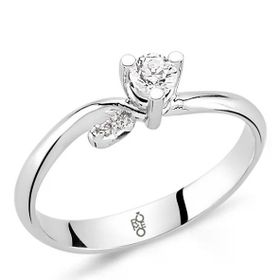 Harem Altın RM-10044 0.18 Karat Romeo Pırlanta Tek Taş Yüzük