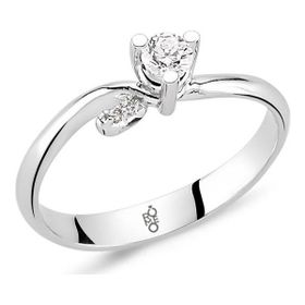 Harem Altın RM-10044 0.18 Karat Romeo Pırlanta Tek Taş Yüzük
