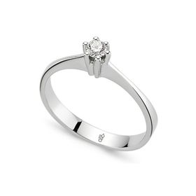 Harem Altın RM0730 0.10 ct Pırlanta Tektaş Yüzük
