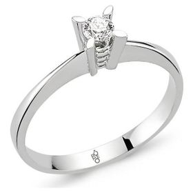 Harem Altın RM101 0.10 ct Pırlanta Tektaş Yüzük