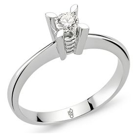 Harem Altın RM30039 0.30 ct F Renk Hrd Sertifikalı Pırlanta Tektaş Yüzük