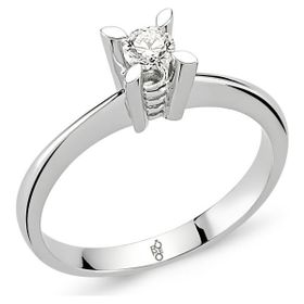 Harem Altın RM30039 0.30 ct F Renk Hrd Sertifikalı Pırlanta Tektaş Yüzük