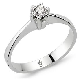 Harem Altın RM30048 0.50 ct H Renk Hrd Sertifikalı Pırlanta Tektaş Yüzük