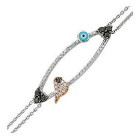 Harem Altın RMB103 18 Ayar Altın Pırlanta Nazar Kuş Bileklik