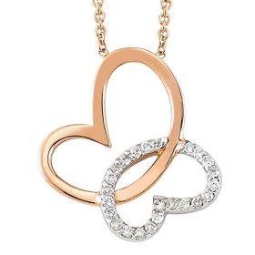 Harem Altın RMK1018 18 Ayar Altın Pırlanta Kelebek Kolye