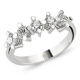 Harem Altın RMY201 18 Ayar Altın 0.90 ct Pırlanta Beştaş Yüzük
