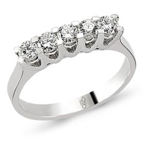Harem Altın RMY208 18 Ayar Altın 0.58 Ct Pırlanta Beştaş Yüzük