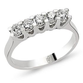Harem Altın RMY208 18 Ayar Altın 0.58 Ct Pırlanta Beştaş Yüzük