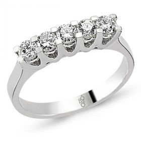Harem Altın RMY208 18 Ayar Altın 0.58 Ct Pırlanta Beştaş Yüzük