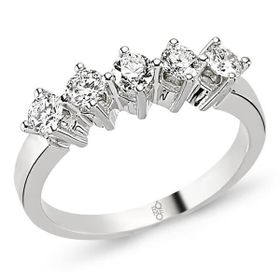 Harem Altın RMY212 18 Ayar Altın 0.60 Ct Pırlanta Beştaş Yüzük