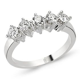 Harem Altın RMY212 18 Ayar Altın 0.60 Ct Pırlanta Beştaş Yüzük