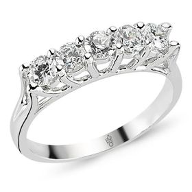 Harem Altın RMY500 18 Ayar Altın 1.00 ct Pırlanta Beştaş Yüzük