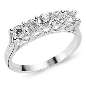 Harem Altın RMY500 18 Ayar Altın 1.00 ct Pırlanta Beştaş Yüzük