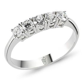 Harem Altın RMY506 18 Ayar Altın 0.70 Ct Pırlanta Beştaş Yüzük