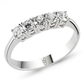 Harem Altın RMY506 18 Ayar Altın 0.70 Ct Pırlanta Beştaş Yüzük